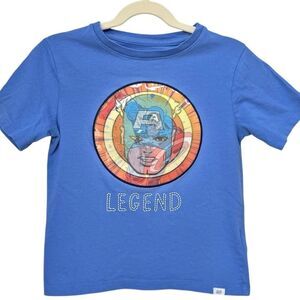 Gap Kids Boys Marvel Legend Captain America Avengers Graphic Tee. T-Shirt. 5. 5T